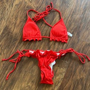 Red Zaful swimsuit! Great condition!